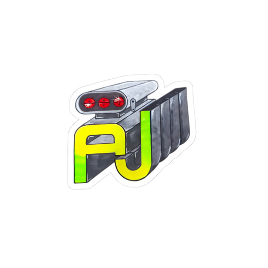 Retro-Inspired Kiss-Cut Stickers for Car Lovers, Laptop Decor, Gift for Automotive Enthusiasts, Fun and Stylish Sticker